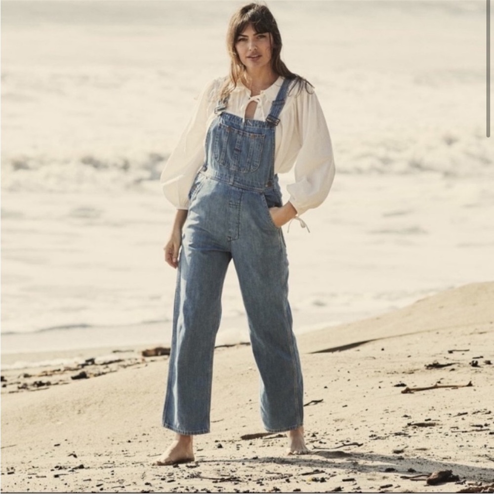 Doen Myrtle Overalls in Albi Wash Blue Size 34 NWT